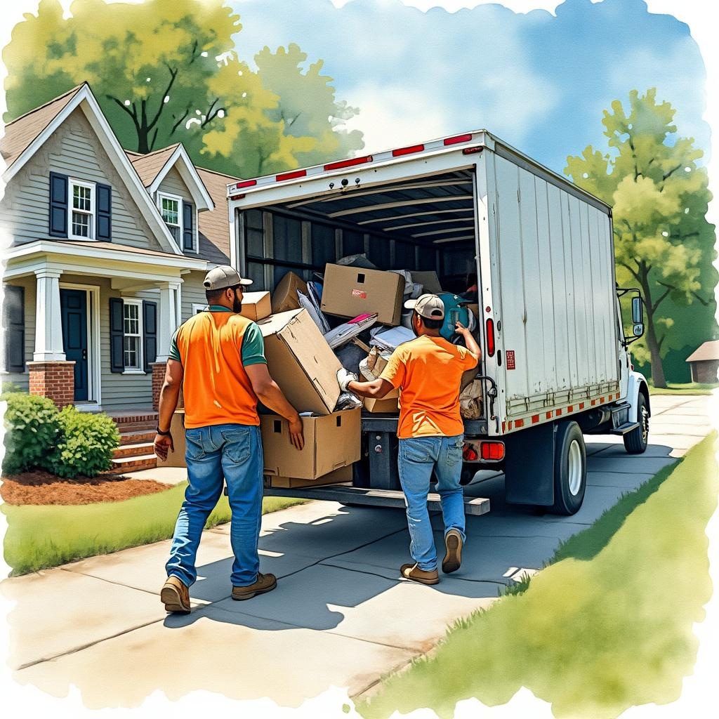 Junk Removal Near Knightdale NC 27545 Big Muscle Delivers